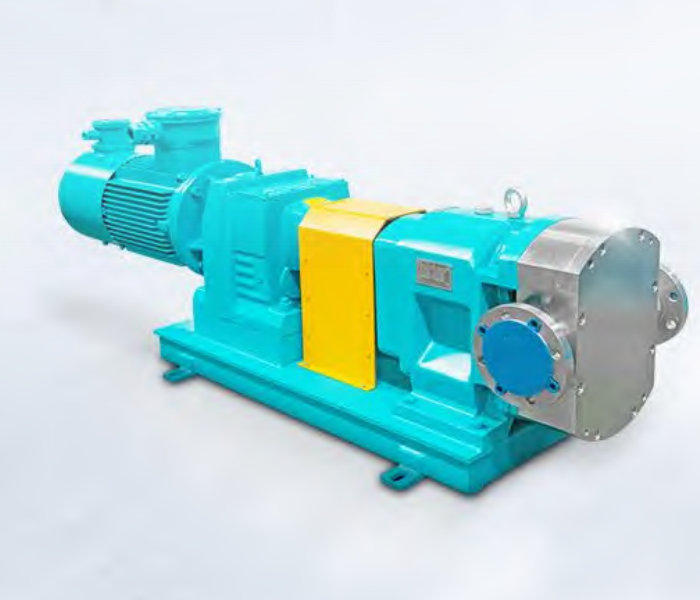 Metal rotor-lobe pump